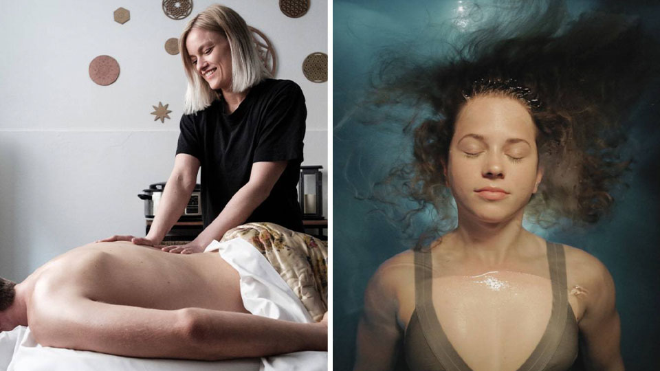 Få løsnet op i muskler og led med floating og massage i København